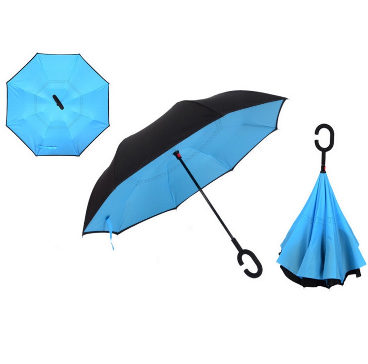 Зонт наоборот голубой (Blue)
