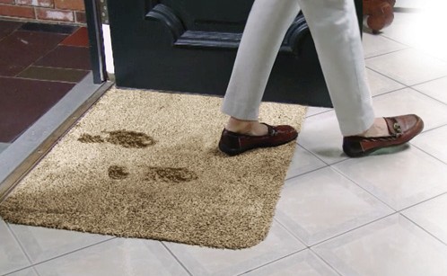супервпитывающий придверный коврик clean step mat