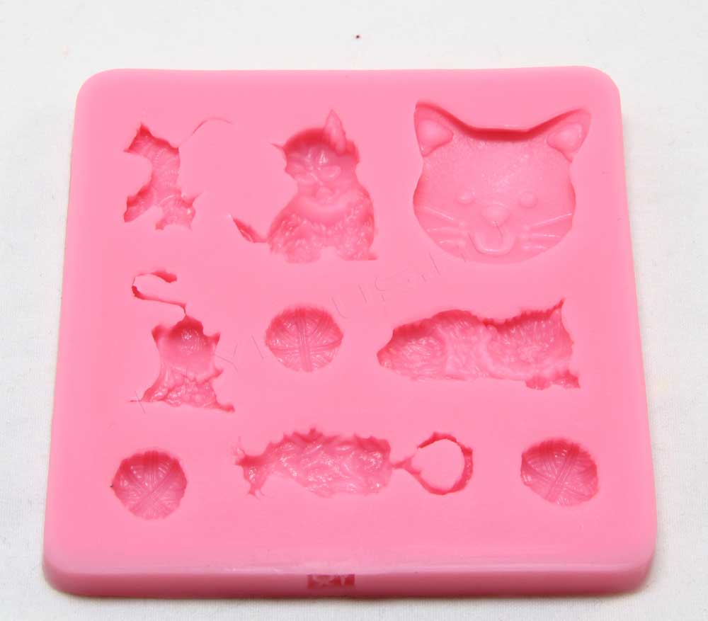 Силиконовые формы для мастики кошки